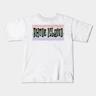 LGBTQ PRIDE EQUAL USA RHODE ISLAND Kids T-Shirt